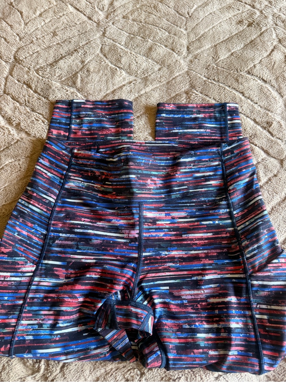 Lululemon Multicolor Striped High Waisted leggings